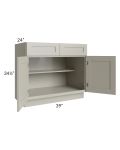 Kingston Pearl Grey Shaker 39" Base Cabinet