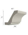 Kingston Pearl Grey Shaker 8' Large Crown Molding