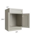 Kingston Pearl Grey Shaker 24" Vanity Sink Base Cabinet