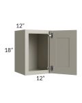 Kingston Pearl Grey Shaker 12x18 Wall Cabinet