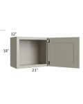 Kingston Pearl Grey Shaker 21x18 Wall Cabinet 