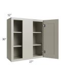 Kingston Pearl Grey Shaker 27x30 Wall Blind Cabinet