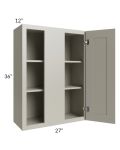 Kingston Pearl Grey Shaker 27x36 Wall Blind Cabinet