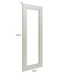 Kingston Pearl Grey Shaker 24x42 Wall Diagonal Corner Glass Door Only