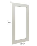 Kingston Pearl Grey Shaker 18x36 Glass Door Only