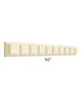 Phoenix Cream Glaze 96" Dentil Molding Insert