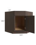 Vienna Kona Brown 36" Diagonal Corner Sink Base