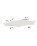 Vienna Cloud 36" Diagonal Corner Sink Front Floor