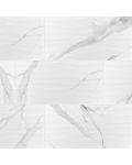 Dymo Statuary Wavy White 12" x 24" Glossy Ceramic Tile