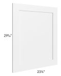 Vail White Shaker 24" Base End Decorative Door