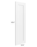 Aspen White Shaker 12x42 End Decorative Door