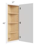 Metro White 12x42 Angle Wall Cabinet