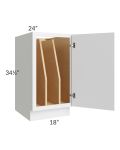 Metro White 18" Full Height Door Tray Divider Base Cabinet