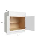 Metro White 30" Base Cabinet (1 drawer)