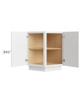 Metro White 24" Base End Angle Cabinet