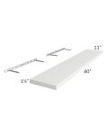 Metro White 60" Floating Shelf