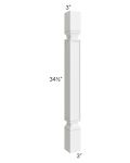 Metro White Square Decorative Leg 