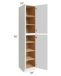 Metro White 18x96x24 Wall Pantry Cabinet