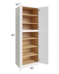 Metro White 30x90x24 Wall Pantry Cabinet 