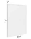 Metro White Vanity Decorative End Panel