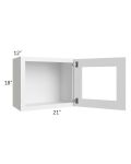 Metro White 21x18 Decorative Wall Cabinet 