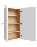 Metro White 21x42 Wall Cabinet