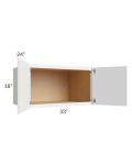 Metro White 33x18x24 Wall Cabinet 