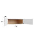 Metro White 36x12x24 Wall Cabinet 