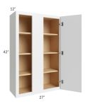 Metro White 27x42 Wall Blind Cabinet