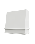 Metro White Wilmington Smooth Angled Hood with Classic Molding
