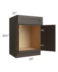 Southport Espresso Shaker 24" Vanity Sink Base Cabinet