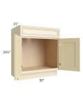Phoenix Cream Glaze 30" Vanity Sink Base Cabinet