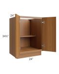  Portland Walnut 24" Full Height Door Base Cabinet