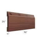 Farmhouse Walnut Shaker 96" Base Board Molding - Out of stock through May