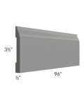Stratton Dark Grey Shaker 96" Base Board Molding
