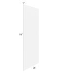Portland White 36x96 Finished Back Panel