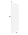 Alpine White Shaker 36x96 Finished Back Panel