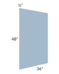 Sky Blue Shaker 48x36 Finished Back Panel