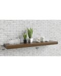 Midtown Light Grey Shaker 48" Floating Walnut Shelf