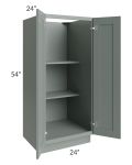 Woodland Green Shaker 24" 2-Drawer Base Cabinet