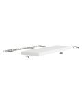 Euro Gloss White 48" Floating Wall Shelf