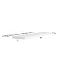 Harbor White 60" Floating Wall Shelf