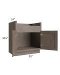 Providence Natural Grey 30" Farm Sink Base Cabinet