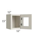 Asheville Cloud Shaker 12x15 Wall Glass Door Cabinet