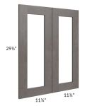 Midtown Dark Grey Shaker 24x30 Clear Glass Door (Cabinet Sold Separately)