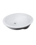 Solid Surface Oval Undermount Bathroom Sink - Fits 21" Minimum Cabinet Size
