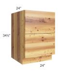 Rustic Shaker 24" 2-Drawer Base Cabinet