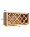 Rustic Shaker 30x15 Lattice Wine Rack