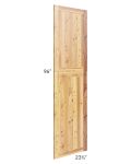Rustic Shaker 96" Tall Decorative End Panel