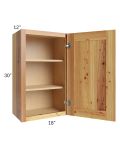 Rustic Shaker 18x30 Wall Cabinet
